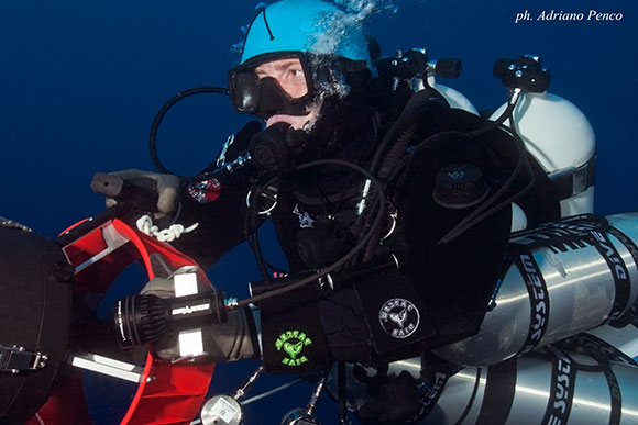 Michele Geraci, record italiano di immersione profonda