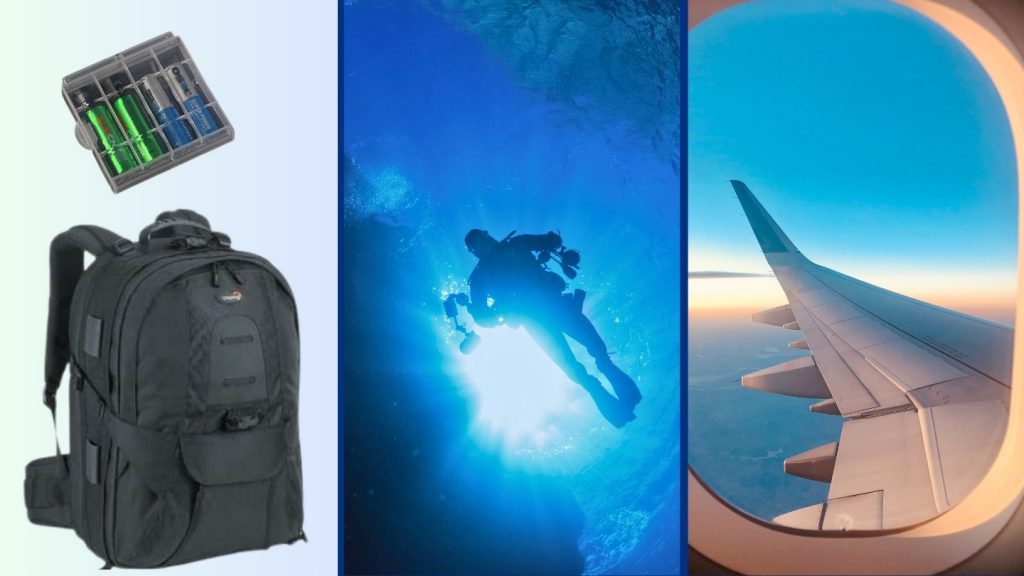 ATTREZZATURA FOTOGRAFIA sub in viaggio