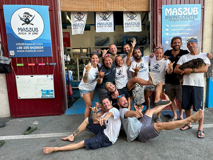 Massub Diving Portofino team