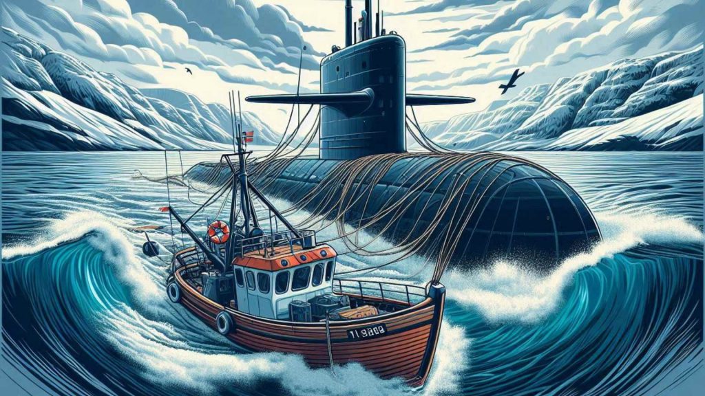 pescatori norvegesi catturano sottomarino us